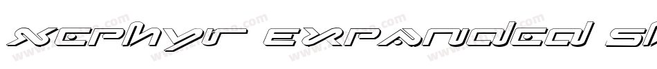 Xephyr Expanded Shadow Italic字体转换
